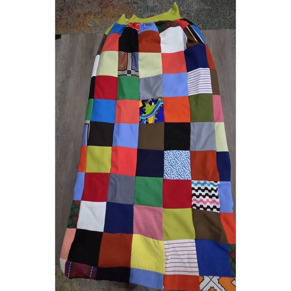 Handmade Dresses & Skirts - Handmade Vintage 70s Multi Color Quilt Skirt (27" Waist x39" Long) Boho Designer